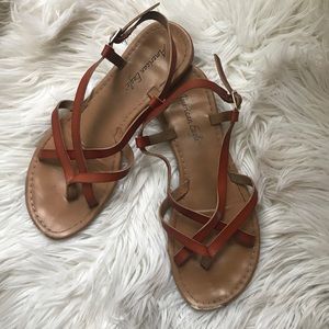American Eagle Strappy Sandals Flats